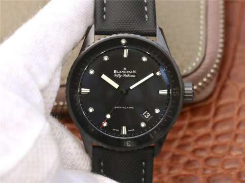 Best GF Factory Replica Blancpain Fifty Fathoms Bathyscaphe 5000-0130-B52-B Black Ceramic For Sale - Replica Watch Wholesale