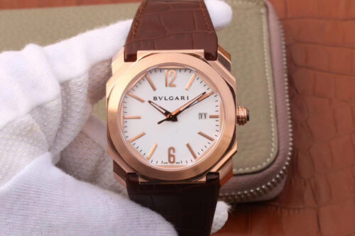 Replica Best Bvlgari Octo 102119 BGOP38WGLD Gold Circle For Sale - Replica Watch Wholesale