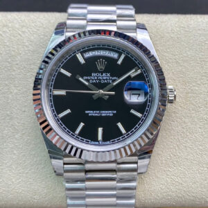 Best EW Factory Replica Rolex Day Date M228236-0003 Black Dial For Sale - Replica Watch Wholesale