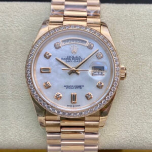 Best EW Factory Replica Rolex Day Date 128238 V2 Rose Gold Strap For Sale - Replica Watch Wholesale