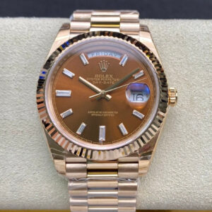 Best EW Factory Replica Rolex Day Date 228235 V2 Rose Gold Strap For Sale - Replica Watch Wholesale